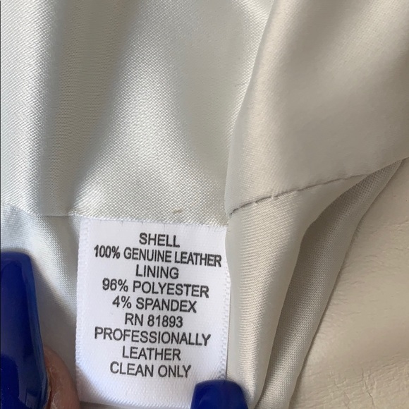 G.I.L.T leather jacket size 6 in cream final price - Picture 8 of 8